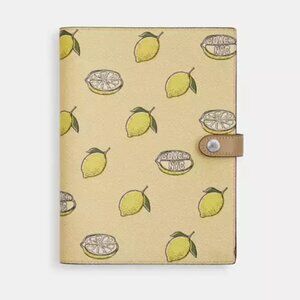 Coach Notebook With Lemon Print